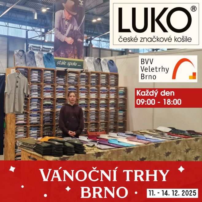 Vánoční trhy na Brněnském výstavišti jsou v plném proudu a naše košile zde nemohou chybět! 🎄 Přijďte se podívat k našemu...